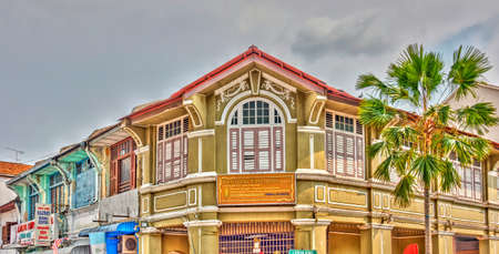 Georgetown, Malaysia : April 2019 : Historical colonial center of Penang, HDR Imageのeditorial素材