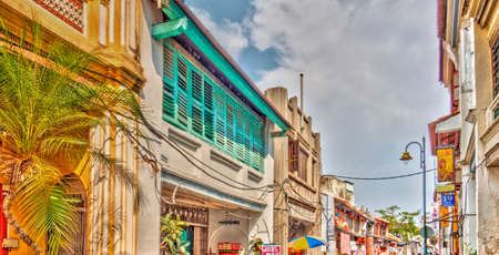 Georgetown, Malaysia : April 2019 : Historical colonial center of Penang, HDR Image