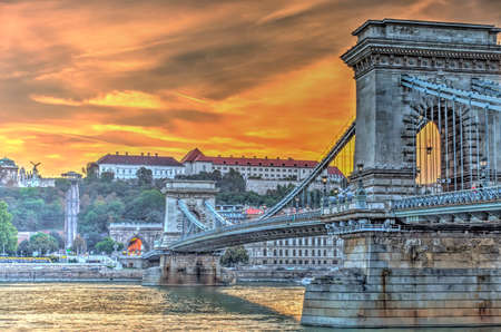 Budapest, Hungary - December 2020 : Historical center in sunny weather, HDR Imageのeditorial素材