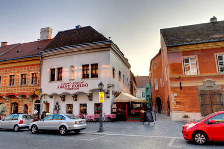Budapest, Hungary - December 2020 : Historical center in sunny weather, HDR Imageのeditorial素材