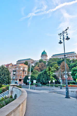 Budapest, Hungary - December 2020 : Historical center in sunny weather, HDR Imageのeditorial素材
