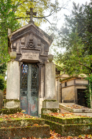 Old Jewish cemetery in Lviv, Ukraine. Old Jewish cemetery.の写真素材