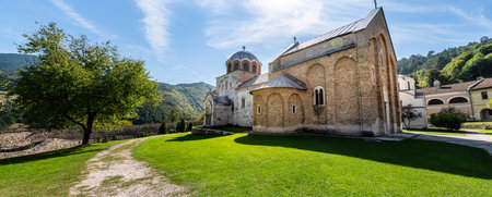 Studenica Monastery, Serbiaの写真素材