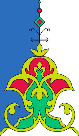 persian islamic tazhib themeのイラスト素材