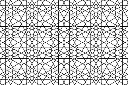 seamless arabic geometrical textureのイラスト素材