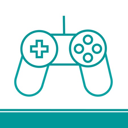 Modern flat game joystick iconのイラスト素材