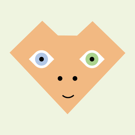 geometric abstract faceのイラスト素材