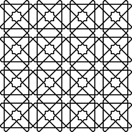 geometric pattern in red and green by crincled squaresのイラスト素材
