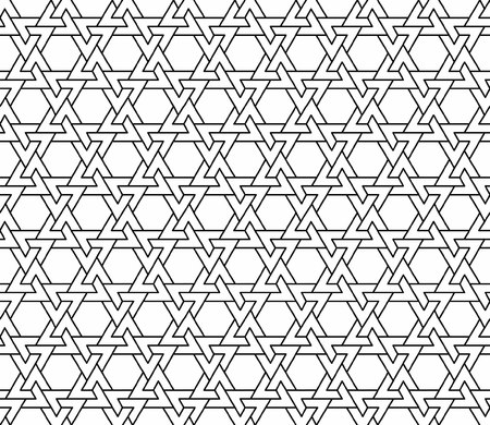 seamless geometric texture in black and white vectorのイラスト素材