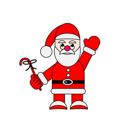santaclaus and lollipopのイラスト素材