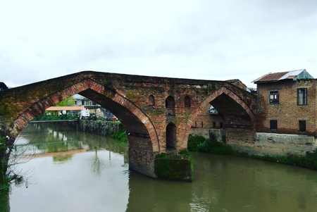 old bridge in iranの写真素材