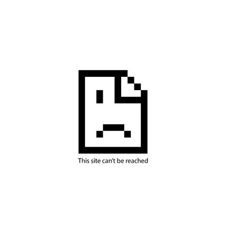 Document icon in pixel art shows error in androidのイラスト素材