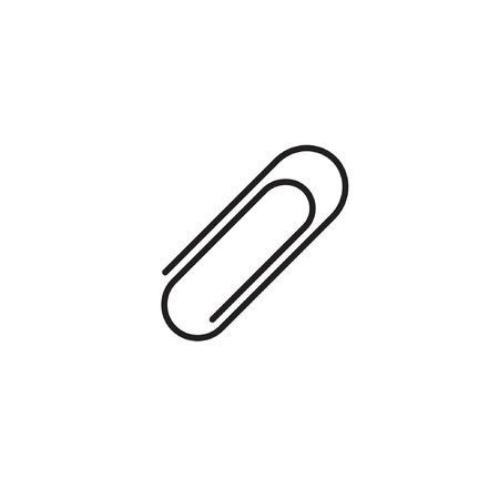 simple paperclip attachment Iconのイラスト素材