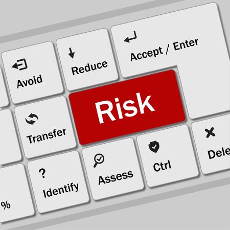 risk management control panel as keyboardのイラスト素材