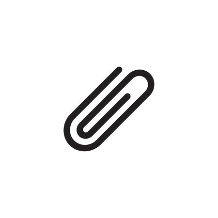 simple clip attachment Iconのイラスト素材