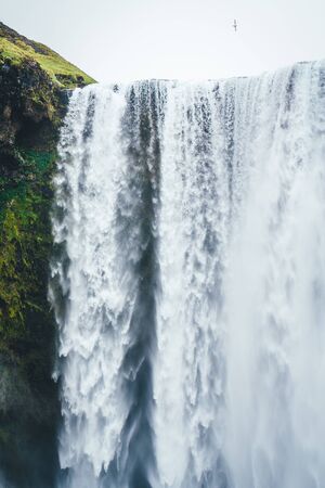 Skogafoss waterfall, Icelandの写真素材