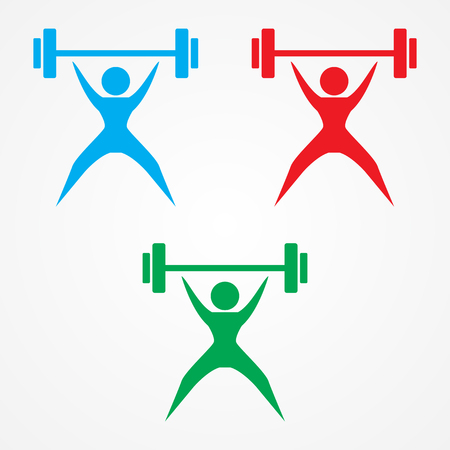 Weightlifting Icon Vectorのイラスト素材