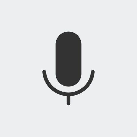Microphone icon vectorのイラスト素材