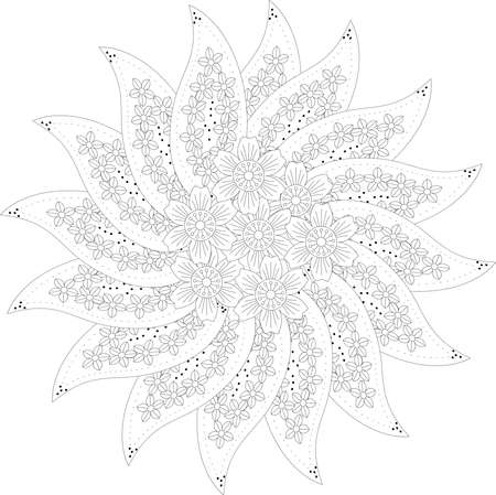 Flower Mandalaのイラスト素材
