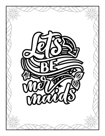 Let's be wild. Inspirational quote. Typography for poster, invitation, greeting card or t-shirt. Vector letteringのイラスト素材