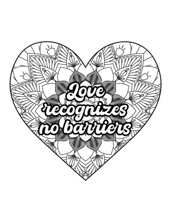 Happy Valentines Day hand lettering with heart. Vector illustration.のイラスト素材