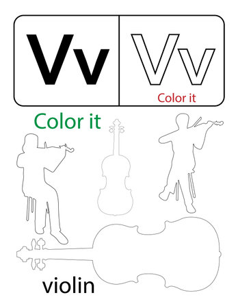Violin, violinist, violinist, violinist, vectorのイラスト素材