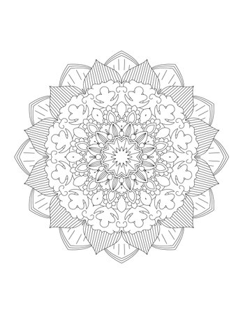 Mandala. Ethnic decorative element. Oriental pattern, vector illustration. Islam, Arabic, Indian, turkish, pakistan, chinese, ottoman motifsのイラスト素材