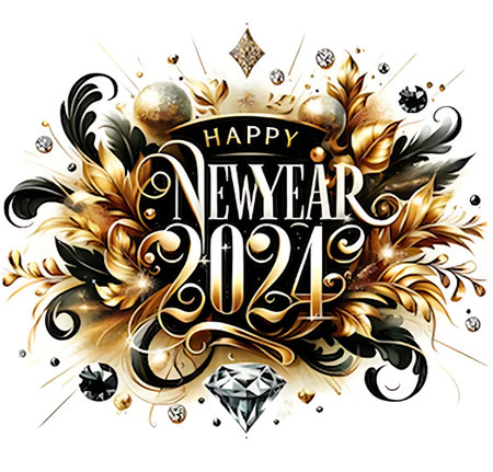 Happy New Year 2017 lettering design. Greeting card. Vector illustrationの素材