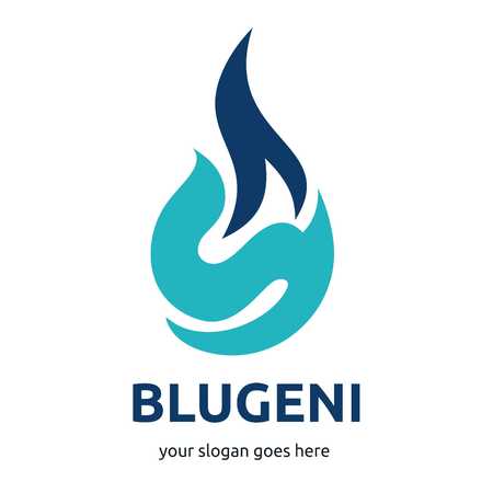 Fire logo template setのイラスト素材