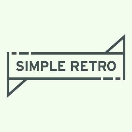 Simple Retro Logo Templateの写真素材