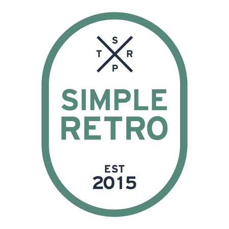 Simple Retro Logo Templateの写真素材