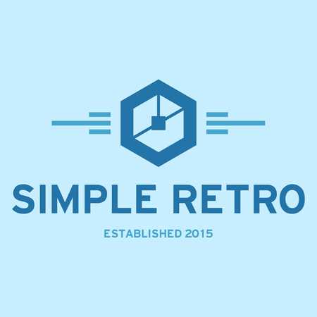 Simple Retro Logo Templateの写真素材