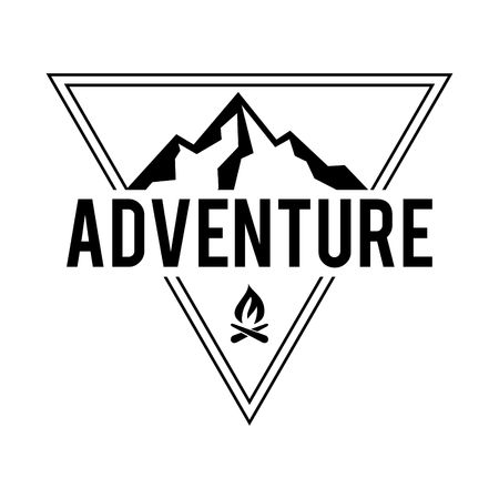 Hipstermount Logo Templateの写真素材