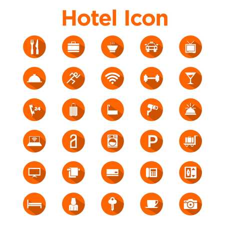 Hotel Icon Setの写真素材