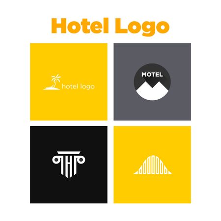 Hotel Logo Templateの写真素材