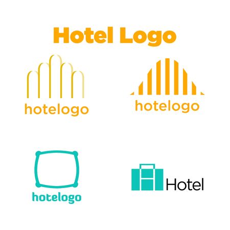 Hotel Logo Templateの写真素材