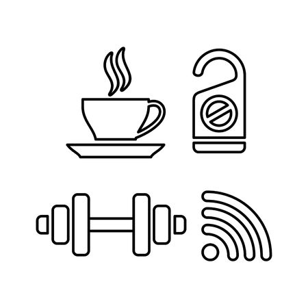 Hotel Icon Setの写真素材