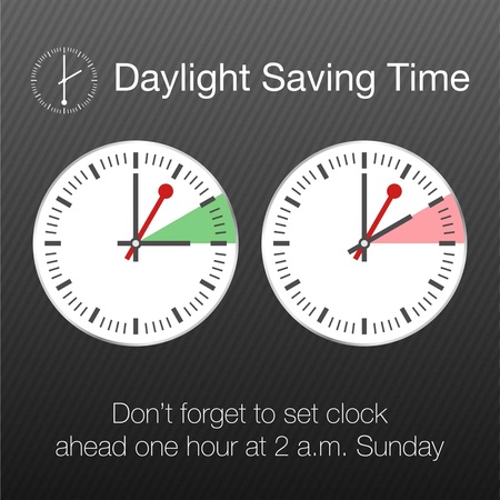 Daylight Saving Time Vector Template