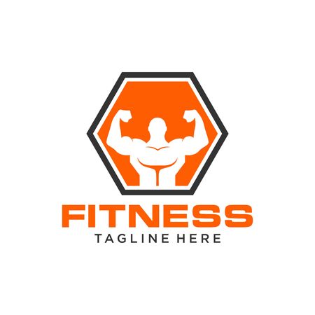 Fitness Logo Templateの写真素材