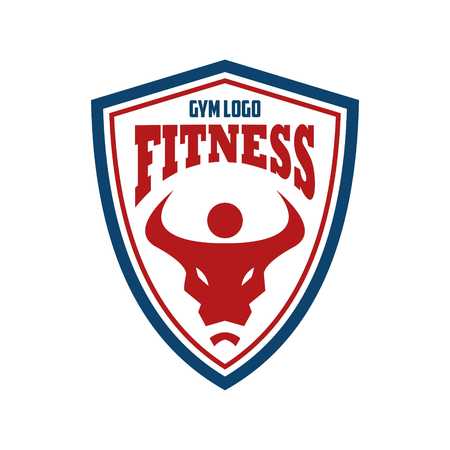 Fitness Logo Templateの写真素材