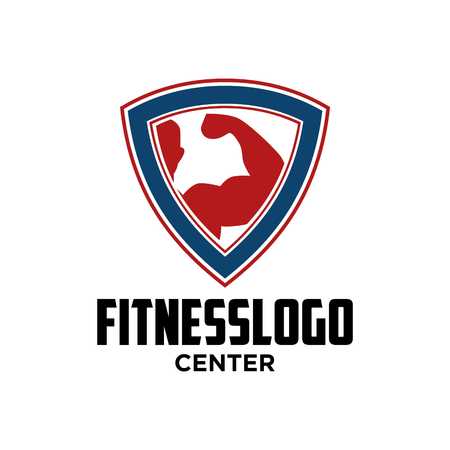 Fitness Logo Templateの写真素材
