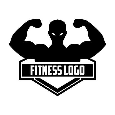 Fitness Logo Templateの写真素材