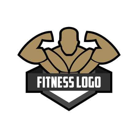 Fitness Logo Templateの写真素材