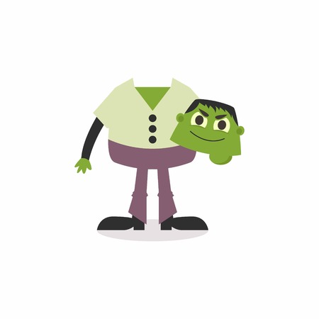 Halloween Cartoon Character Vector Templateの写真素材