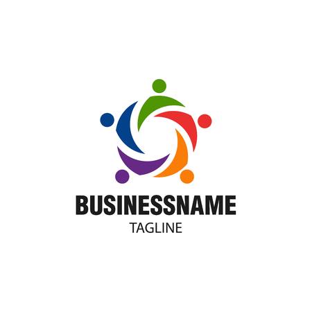 Swoosh People Vector Templateの写真素材