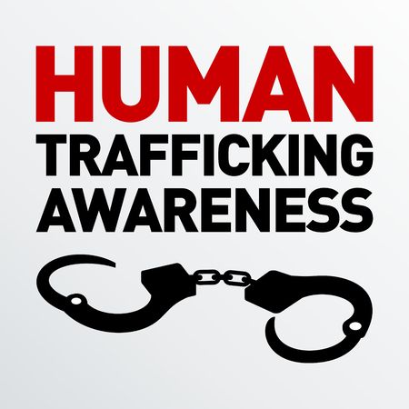 Human Trafficking Vector Templateの写真素材