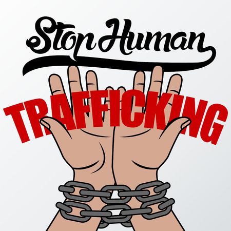 Human Trafficking Vector Templateの写真素材
