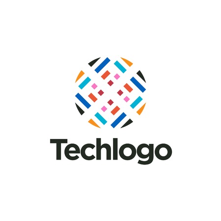 Technology Logo templateの写真素材