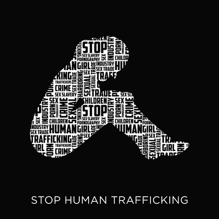 Human Trafficking Vector Templateの写真素材