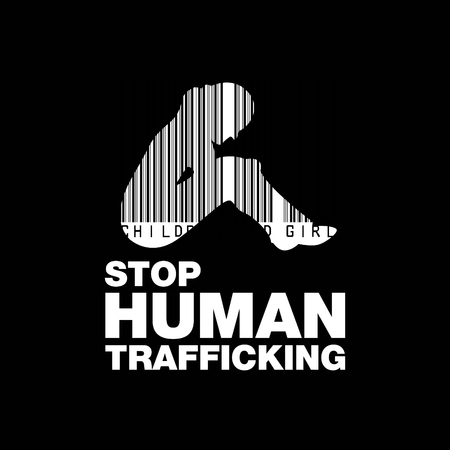 Human Trafficking Vector Templateの写真素材